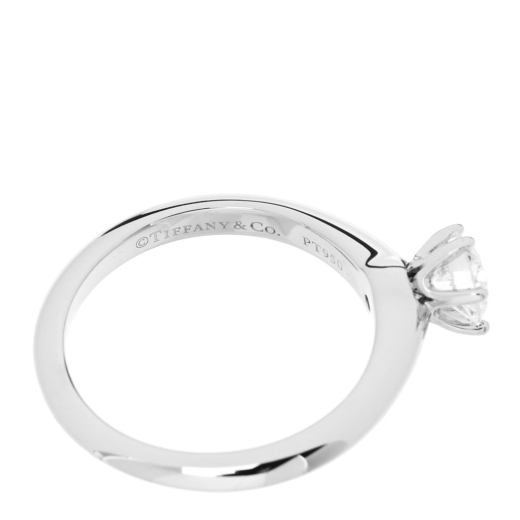 Platinum Diamond .52ct Solitaire Engagement Ring 52 6