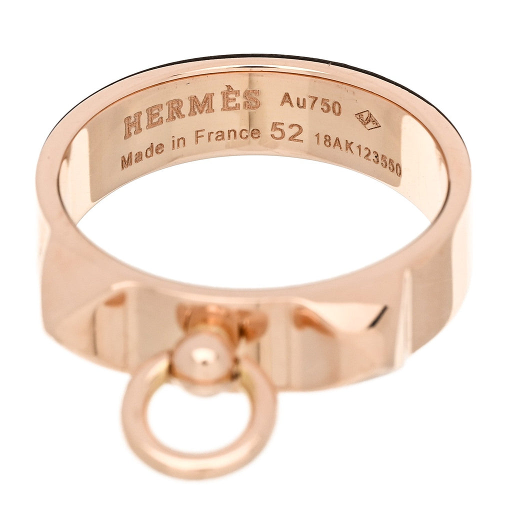 18K Rose Gold PM Collier De Chien Ring 52 6