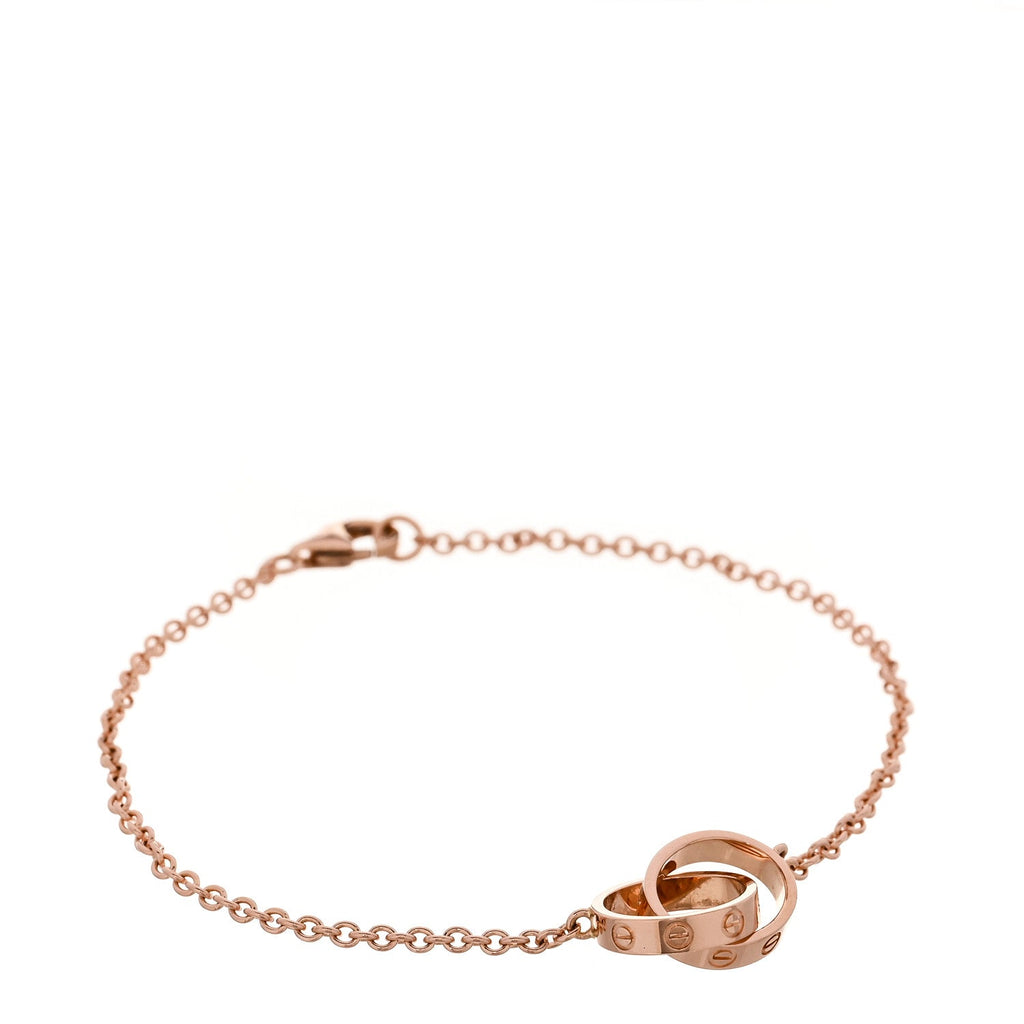 18K Pink Gold Interlocking LOVE Bracelet