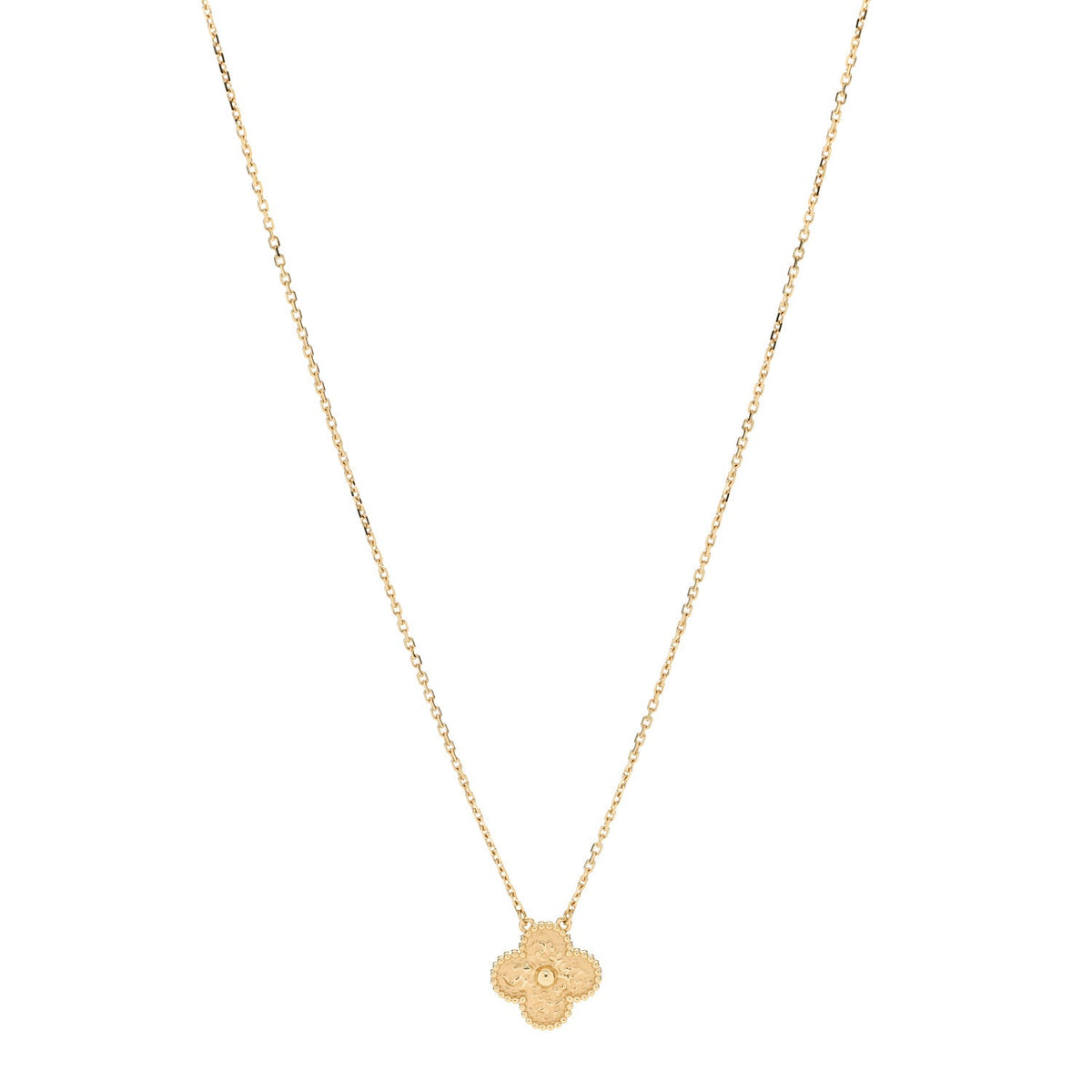 18K Yellow Gold Vintage Alhambra Pendant Necklace