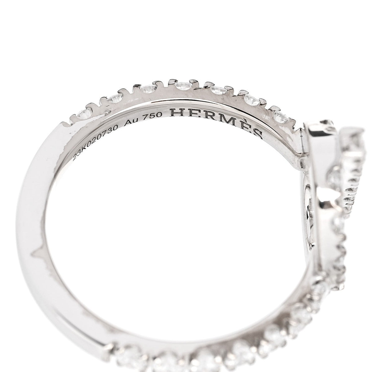 18K White Gold Diamond Finesse Ring 49 4.75