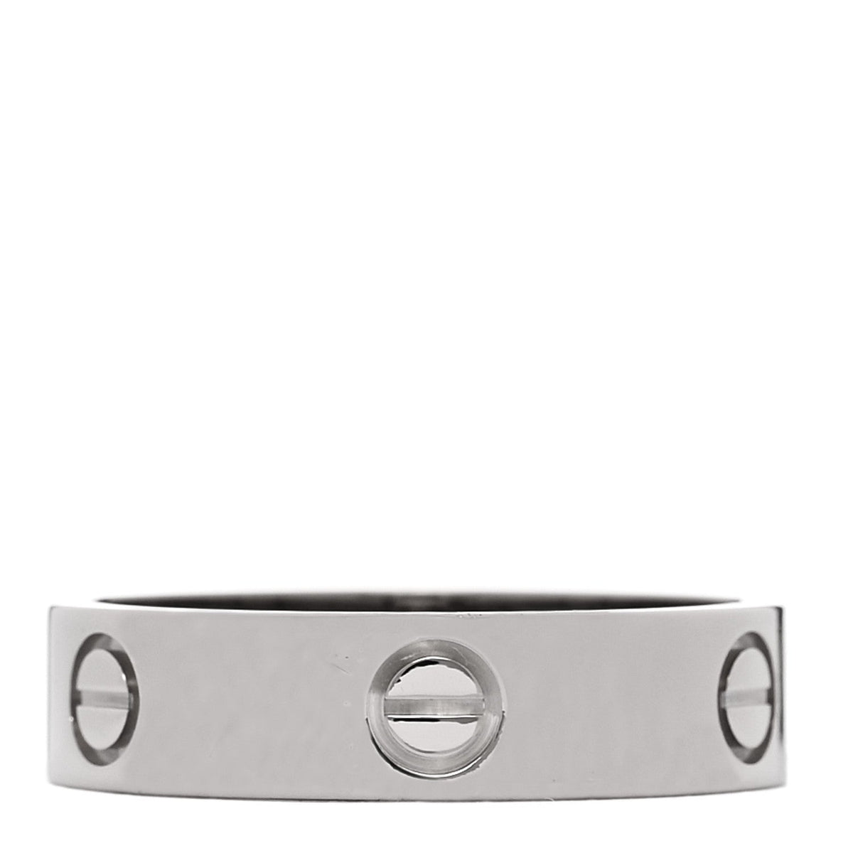18K White Gold 5.5mm LOVE Ring 62 10