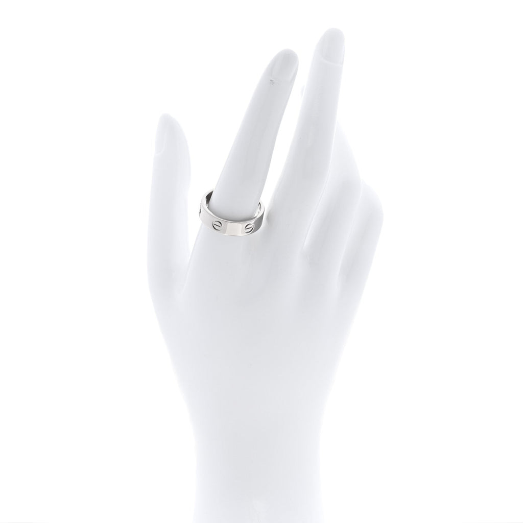 18K White Gold 5.5mm LOVE Ring 61 9.5