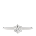 Platinum Diamond .41ct Solitaire Engagement Ring 51 5.75