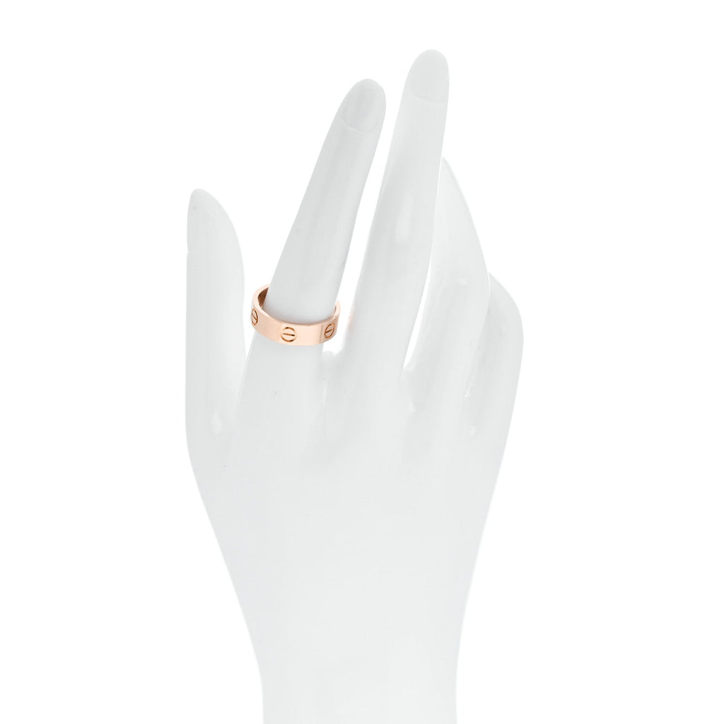18K Pink Gold 5.5mm LOVE Ring 57 8