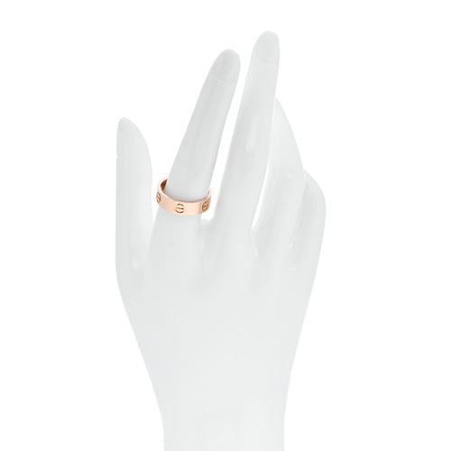 18K Pink Gold 5.5mm LOVE Ring 57 8