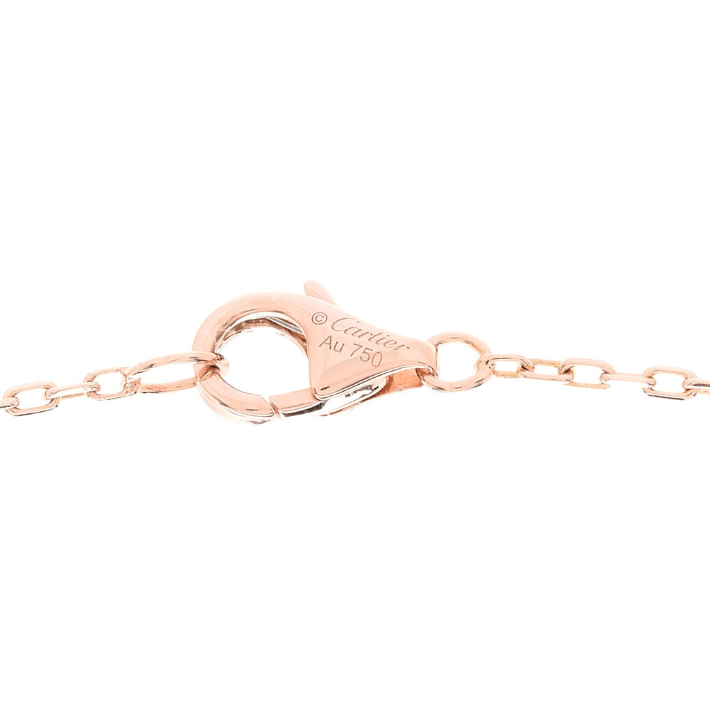 18K Pink Gold Diamond Juste Un Clou Pendant Necklace
