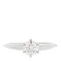 Platinum Diamond .46ct Solitaire Engagement Ring 48 4.5