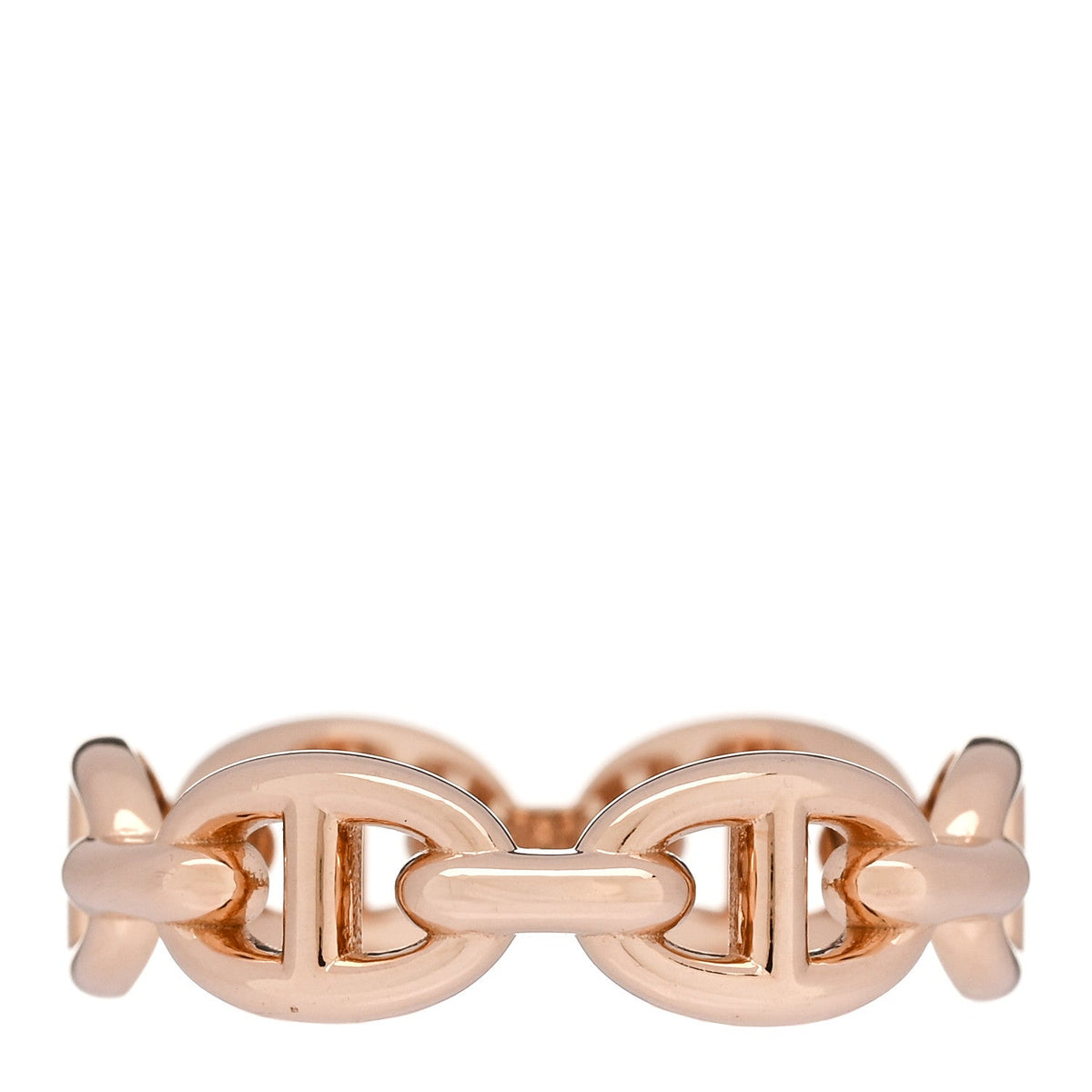 18K Rose Gold PM Chaine d'Ancre Enchainee Ring 54 6.75