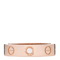 18K Pink Gold Diamond 4mm LOVE Wedding Band Ring 46 3.75
