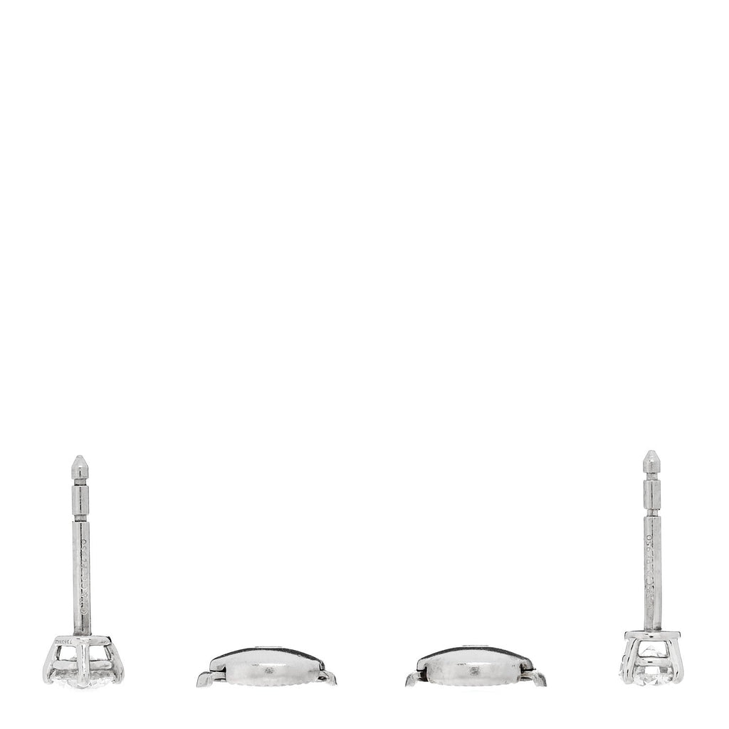 Platinum Diamond .42ctw Solitaire Earrings