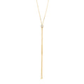 18K Yellow Gold Diamond Stax Lariat Necklace