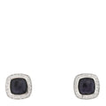 Sterling Silver Diamond Black Orchid 7mm Petite Albion Earrings