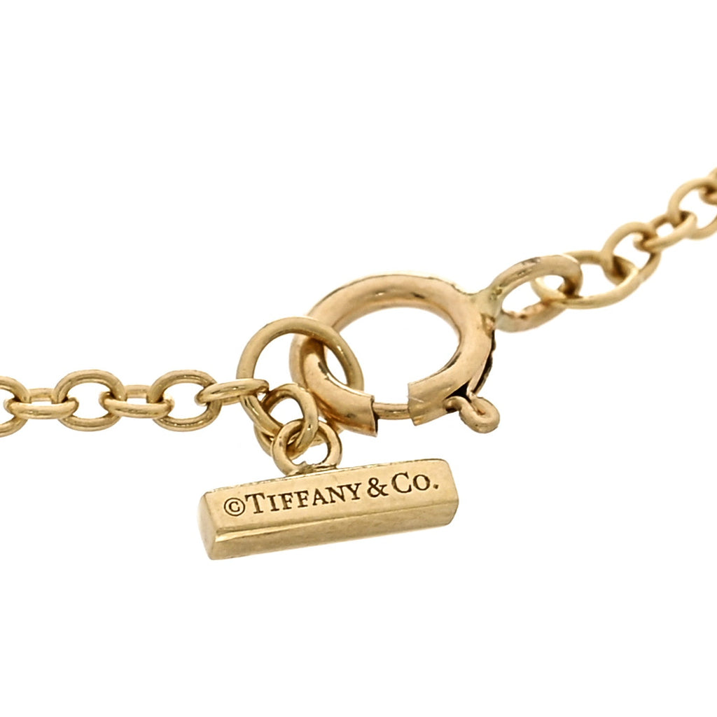 18K Yellow Gold Diamond Carnelian T Circle Bracelet