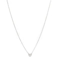 Sterling Silver Diamond .10ct Elsa Peretti Diamonds by the Yard Pendant Necklace