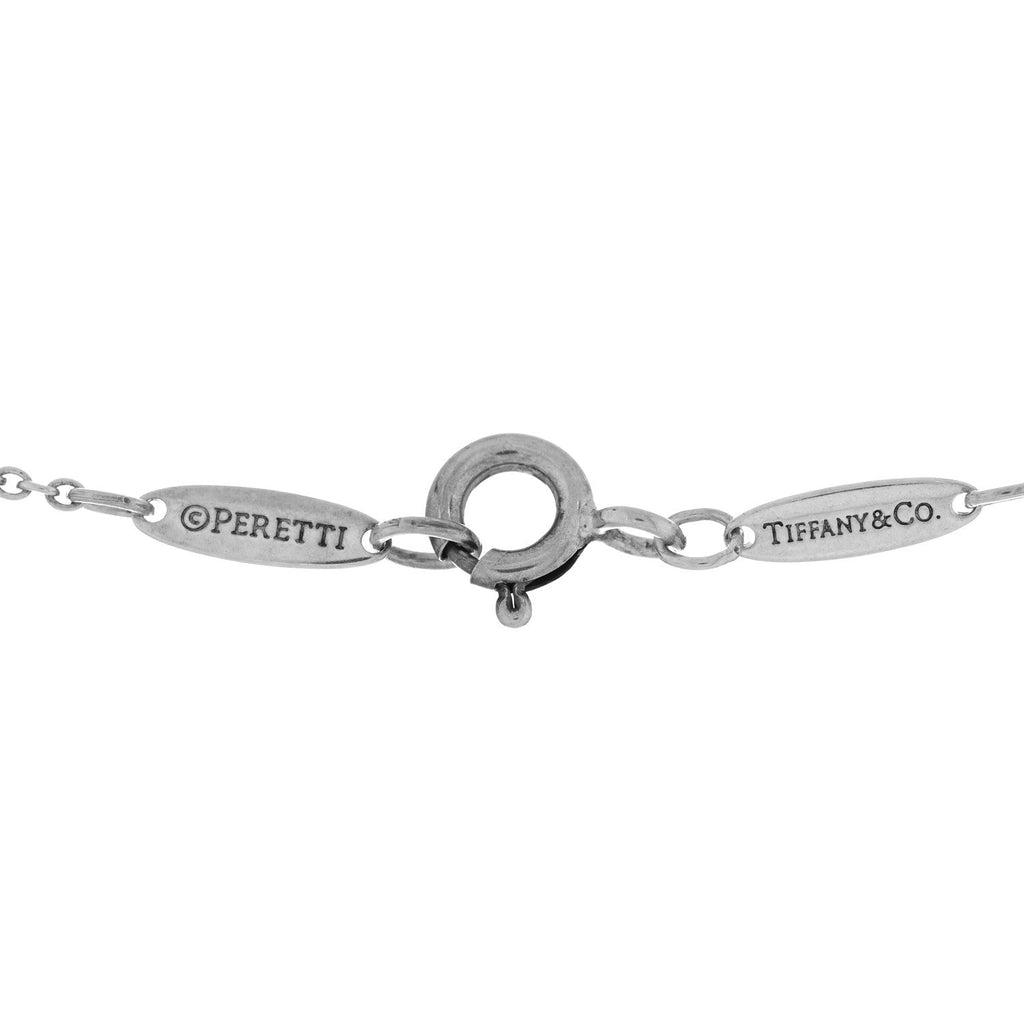Sterling Silver Diamond .25ctw Elsa Peretti Diamonds by the Yard 7 Station Necklace