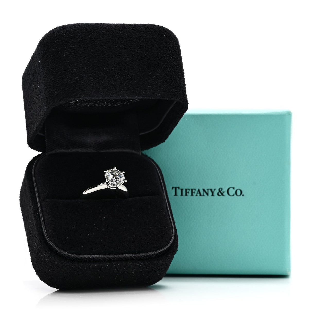Platinum Diamond 1.32ct Solitaire Engagement Ring 47 4