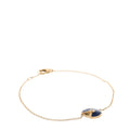 18K Yellow Gold Diamond Lapis Lazuli Amulette de Cartier Bracelet