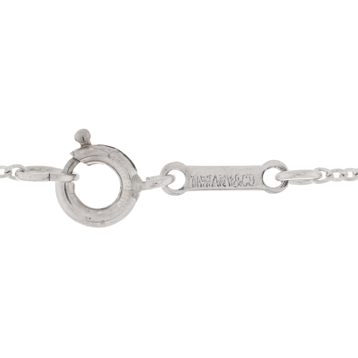 Sterling Silver Return to Tiffany Oval Dog Tag Necklace