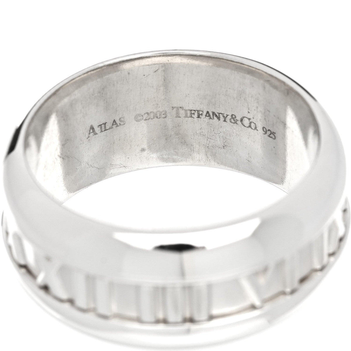 Sterling Silver Atlas Band Ring 57 8
