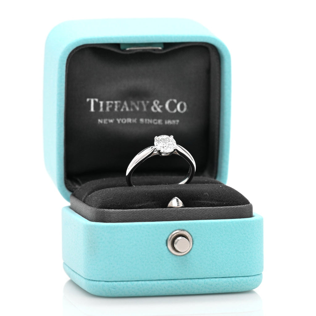 Platinum Diamond .71ct Solitaire Engagement Ring 49 5