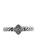 Sterling Silver Diamond Quatrefoil Ring 49 5