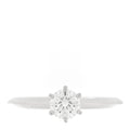 Platinum Diamond .53ct Solitaire Engagement Ring 53 6.5