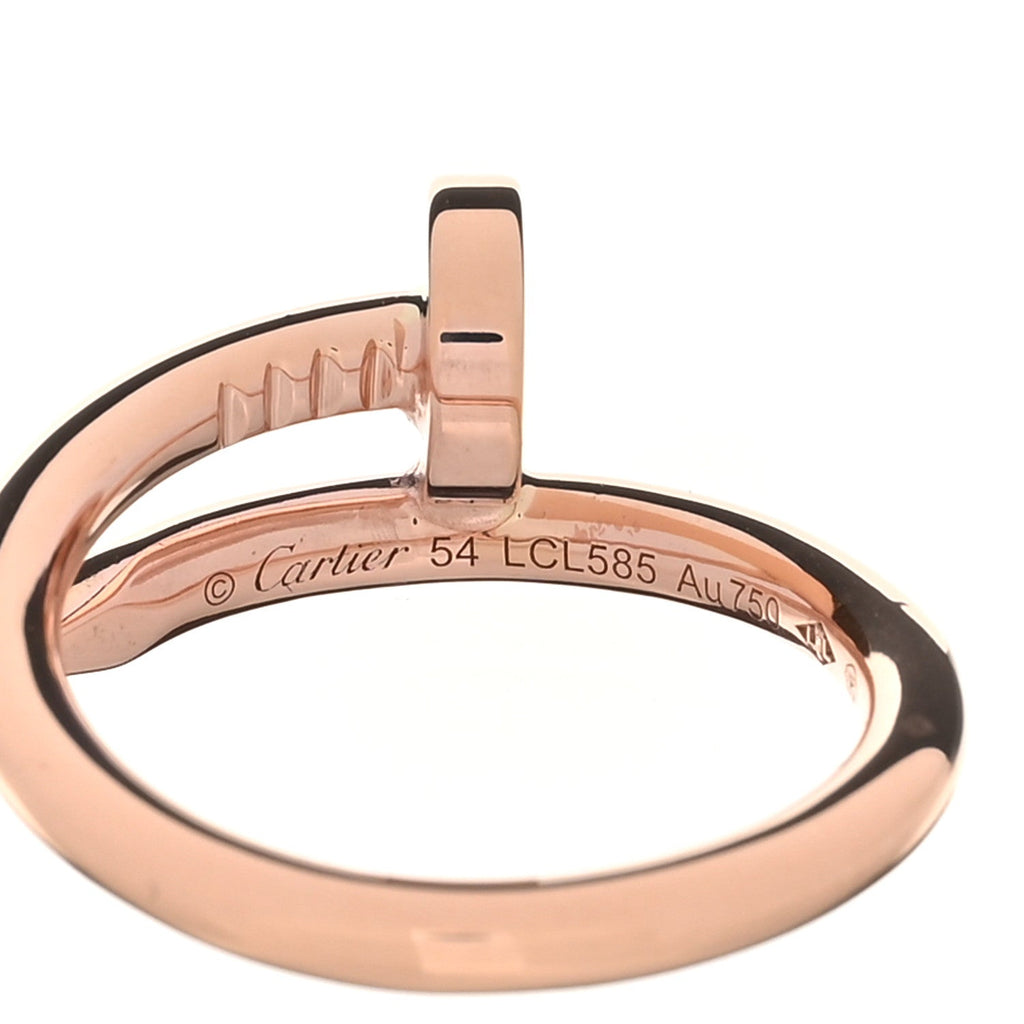 18K Pink Gold Juste Un Clou Ring 54 7