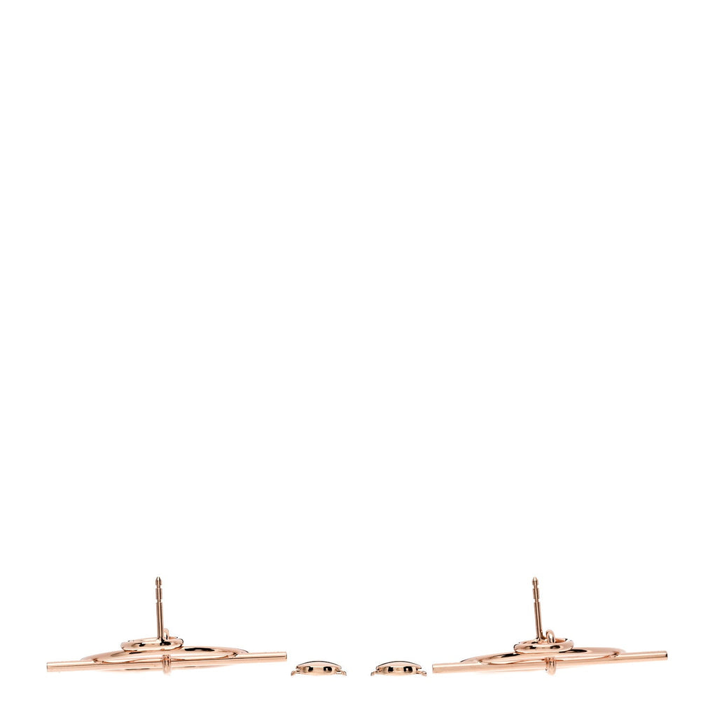 18K Rose Gold PM Loop Earrings