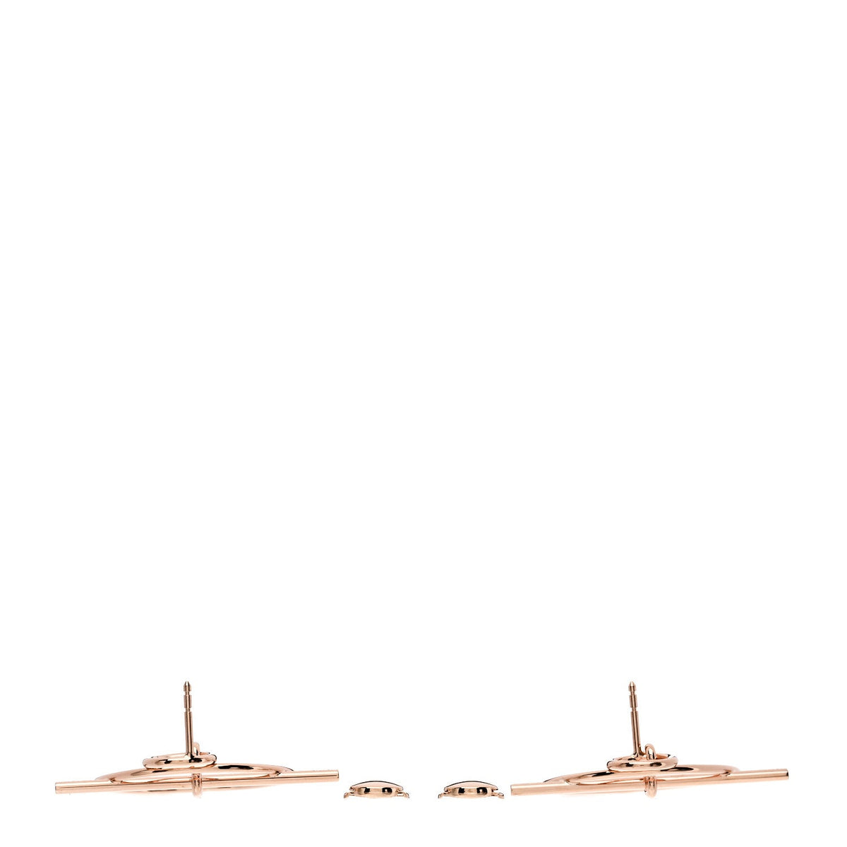 18K Rose Gold PM Loop Earrings