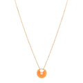 18K Pink Gold Diamond Carnelian XS Amulette de Cartier Pendant Necklace