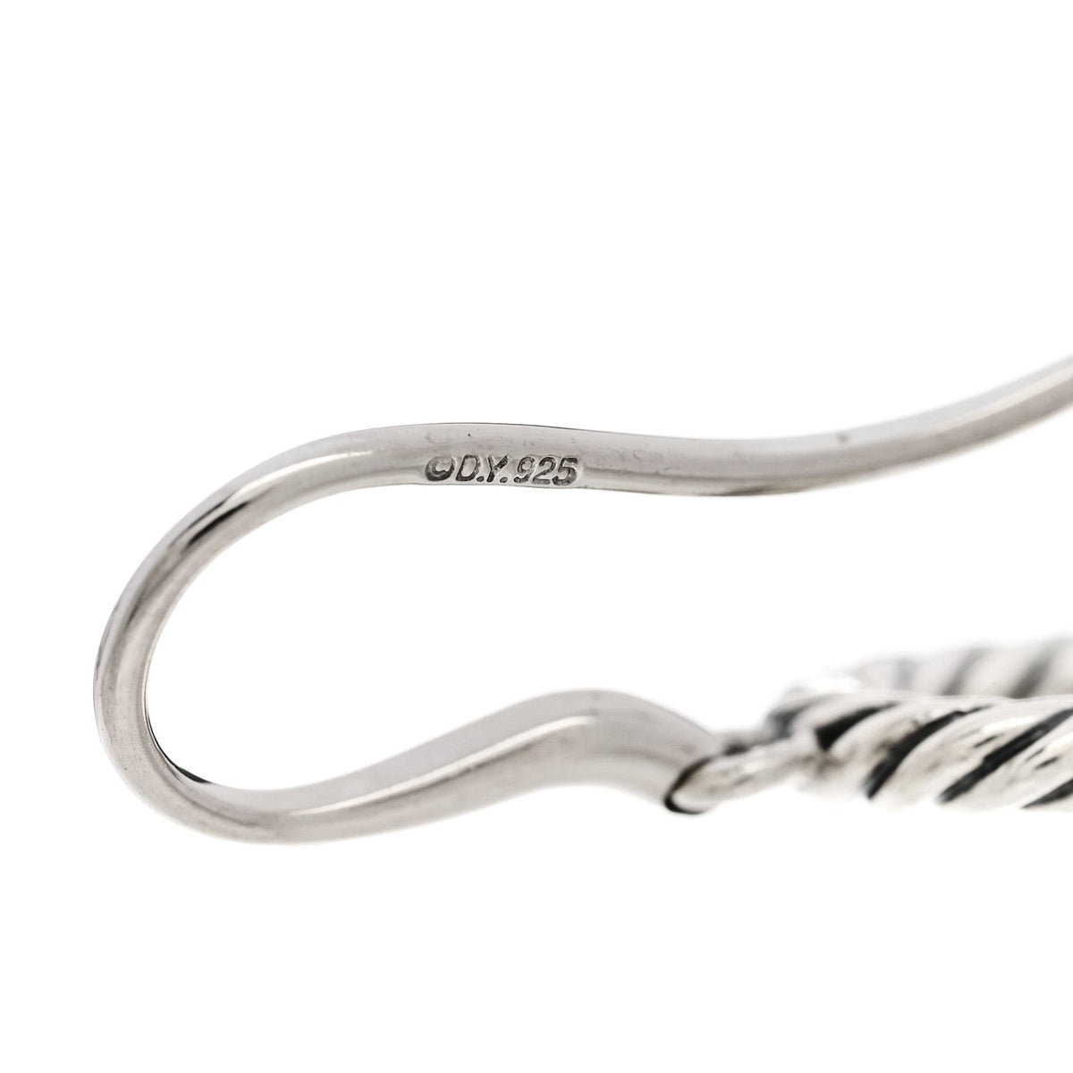 Sterling Silver Cultured Pearl Infinity Drop Earrings
