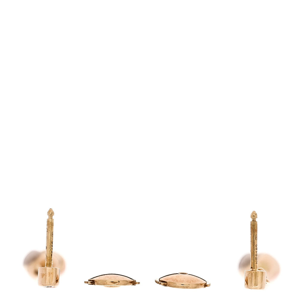 18K Pink Yellow White Gold Baby Trinity Drop Earrings