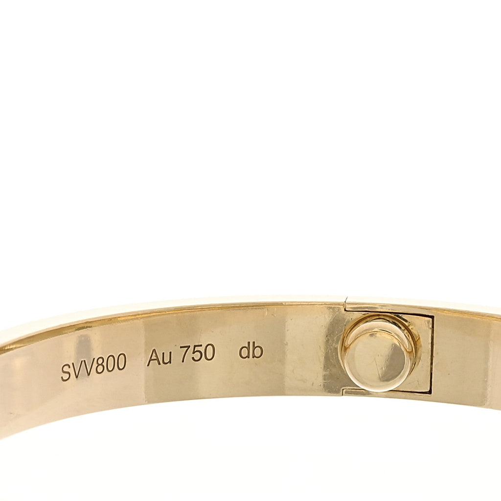 18K Yellow Gold LOVE Bracelet 17