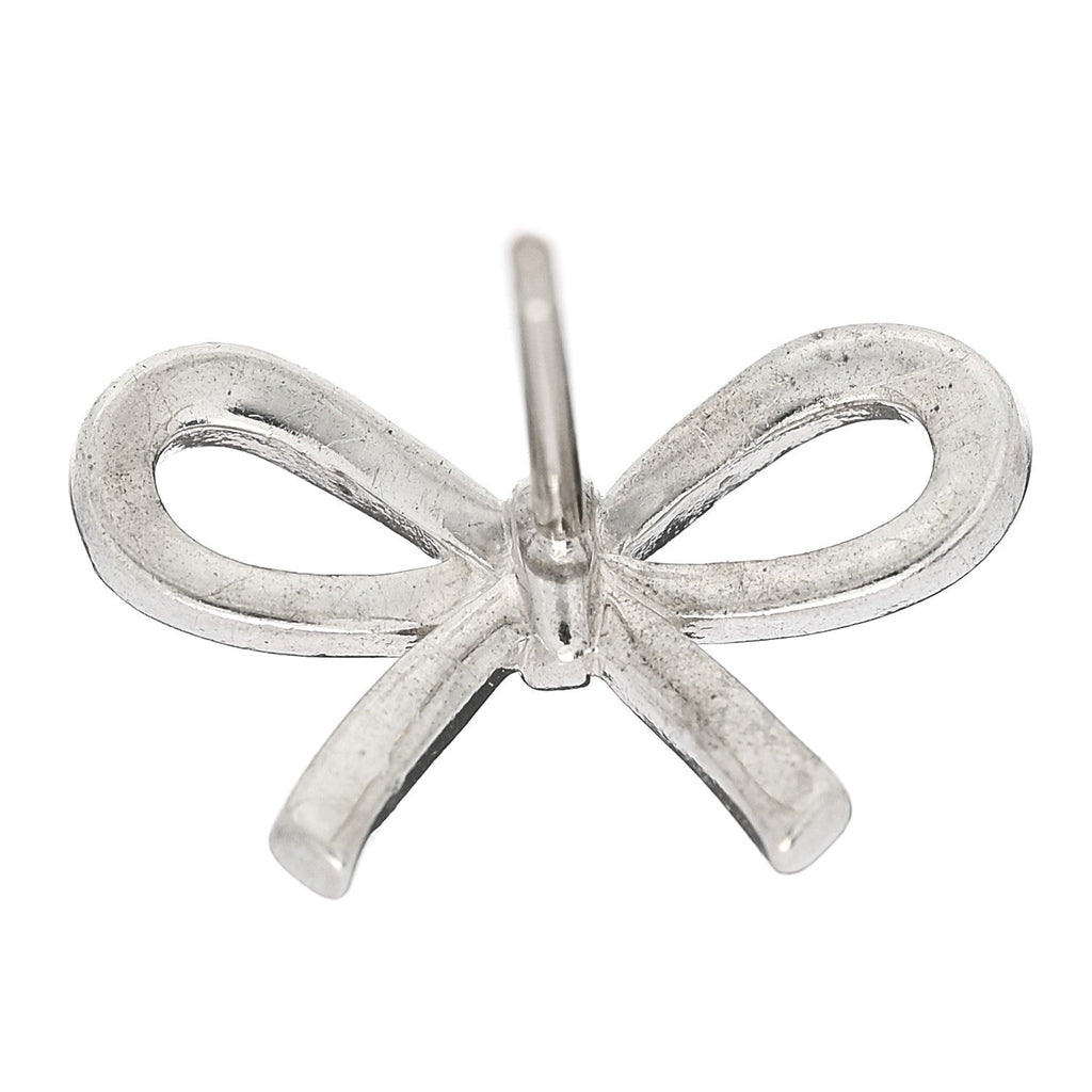Sterling Silver Bow Earrings