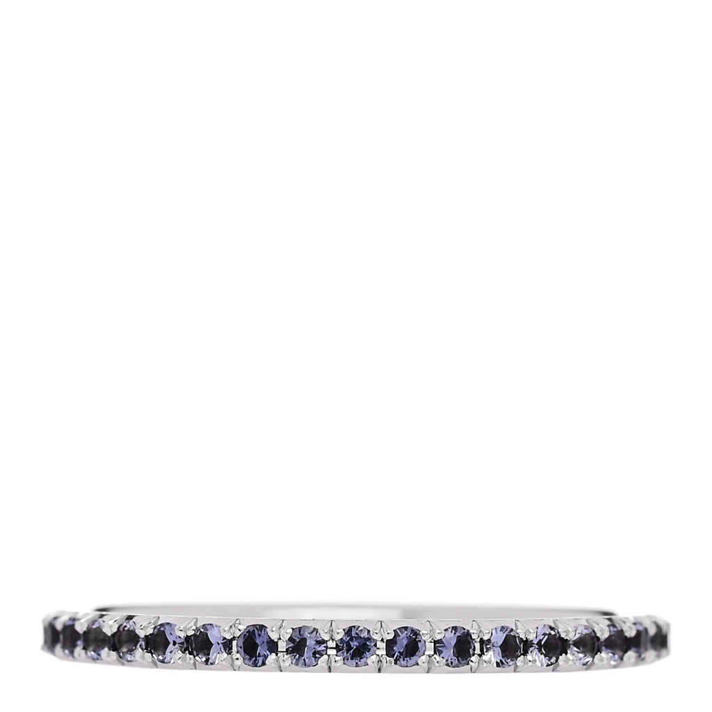 18K White Gold Iolite Metro Ring 48 4.5