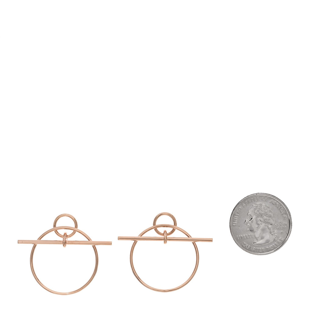 18K Rose Gold PM Loop Earrings
