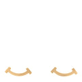 18K Yellow Gold T Smile Stud Earrings