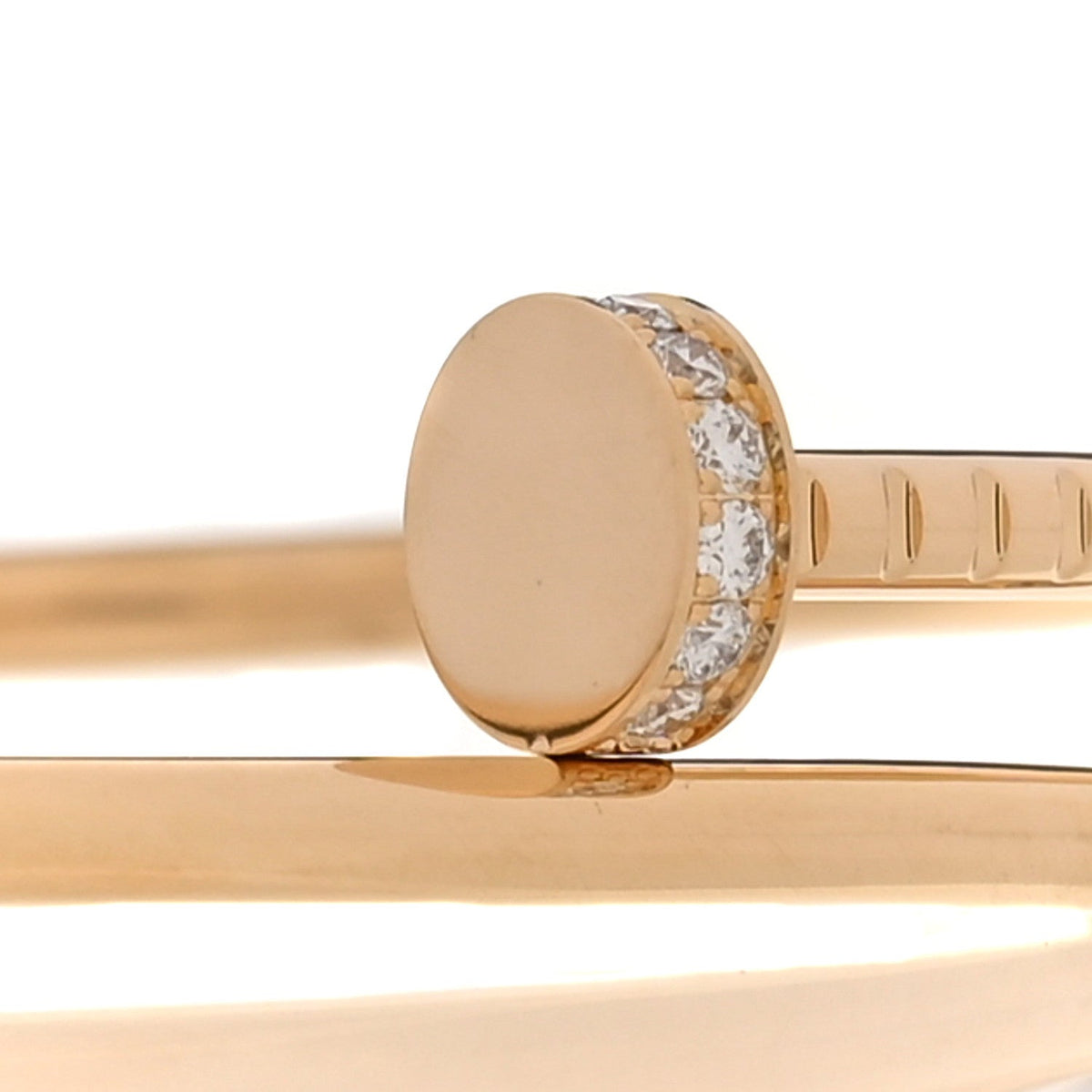 18K Yellow Gold Diamond Small Juste Un Clou Bracelet 17