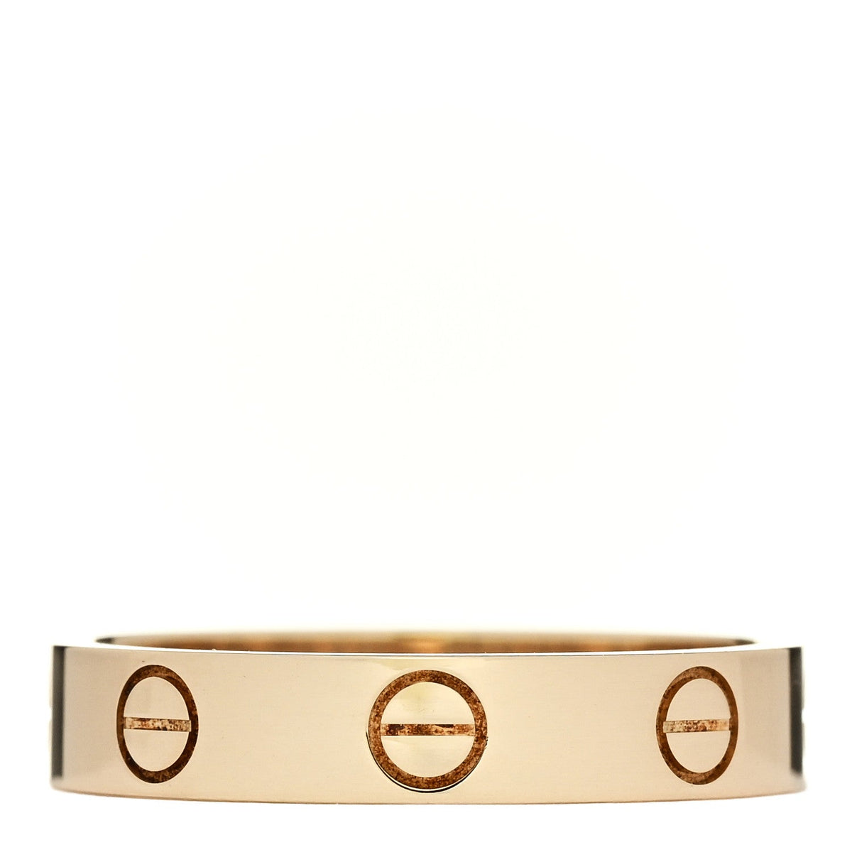 18K Yellow Gold 3.5mm LOVE Wedding Band Ring 52 6