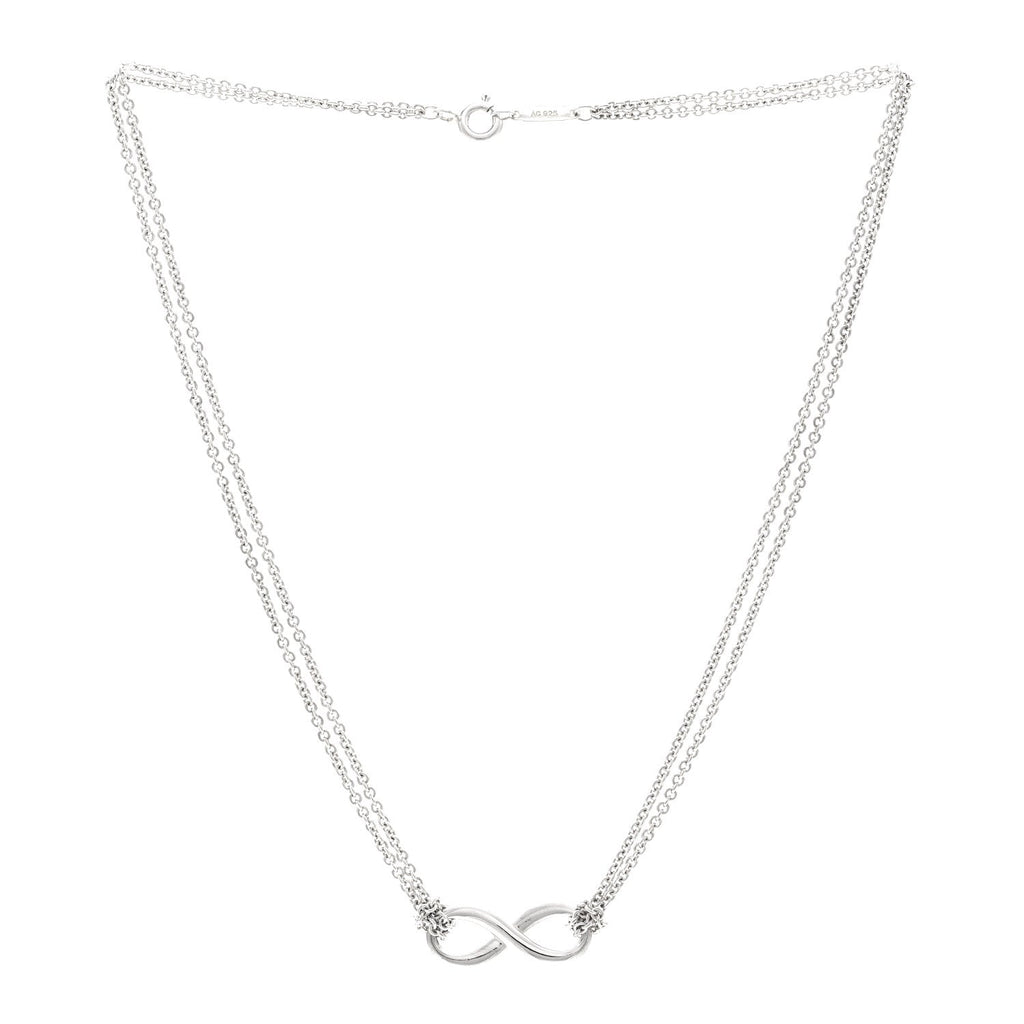 Sterling Silver Infinity Pendant Necklace