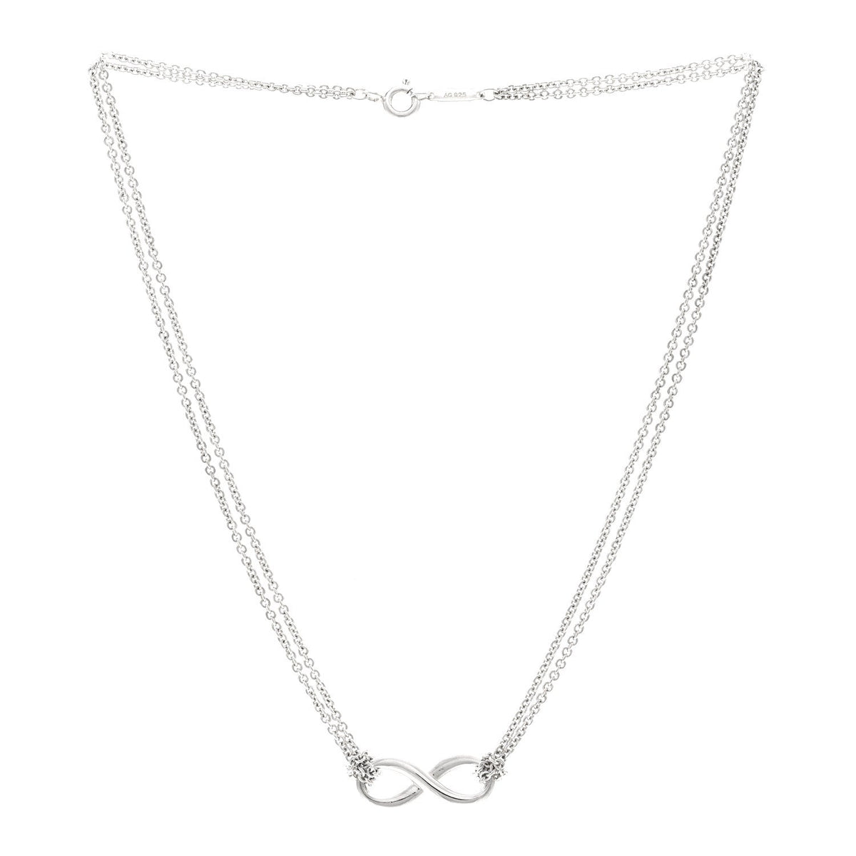Sterling Silver Infinity Pendant Necklace