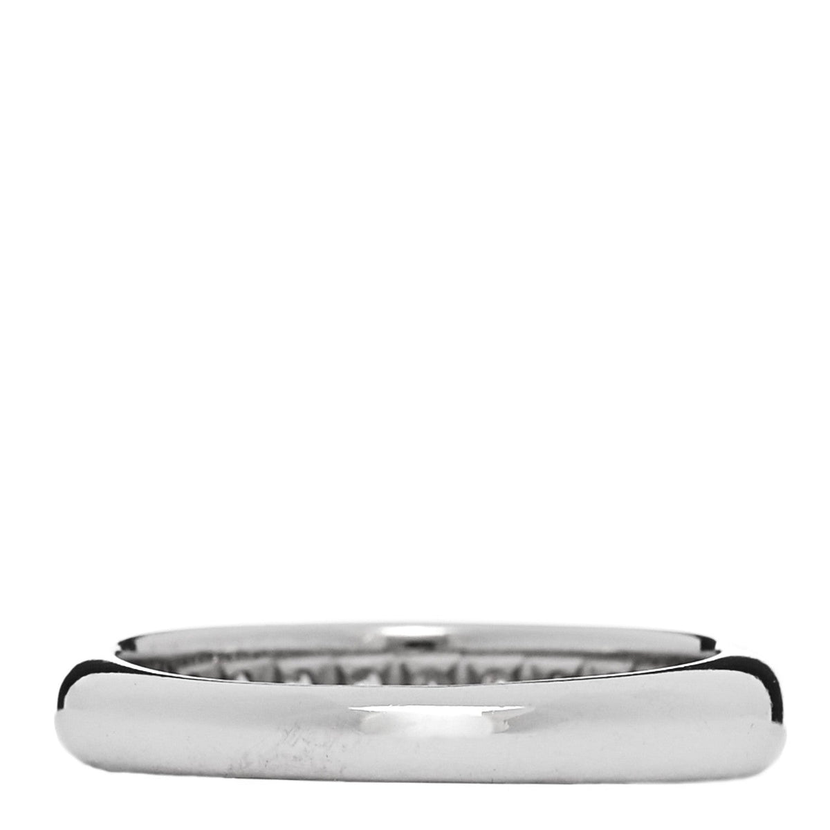 Platinum Diamond Princess Lucida Half Circle Wedding Band Ring 53 6.25