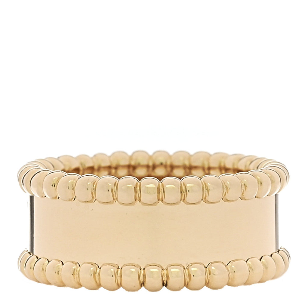18K Yellow Gold Perlee Signature Ring 46 3.75