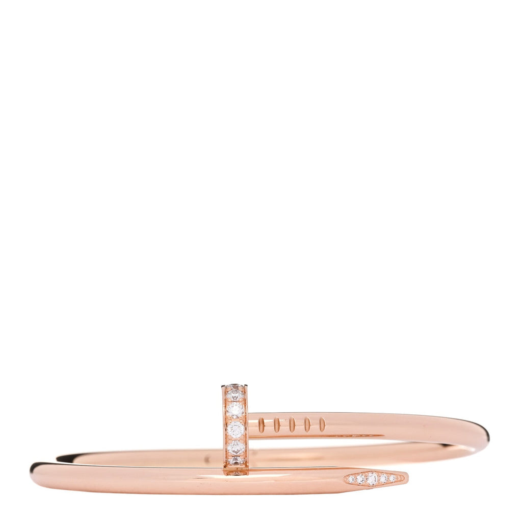 18K Pink Gold Diamond Juste Un Clou Bracelet 16