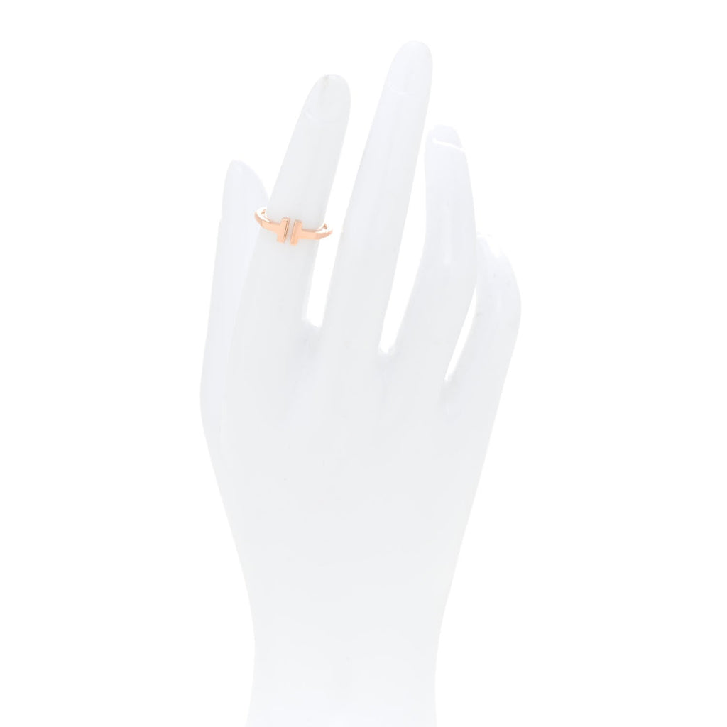 18K Rose Gold T Wire Ring 48 4.5