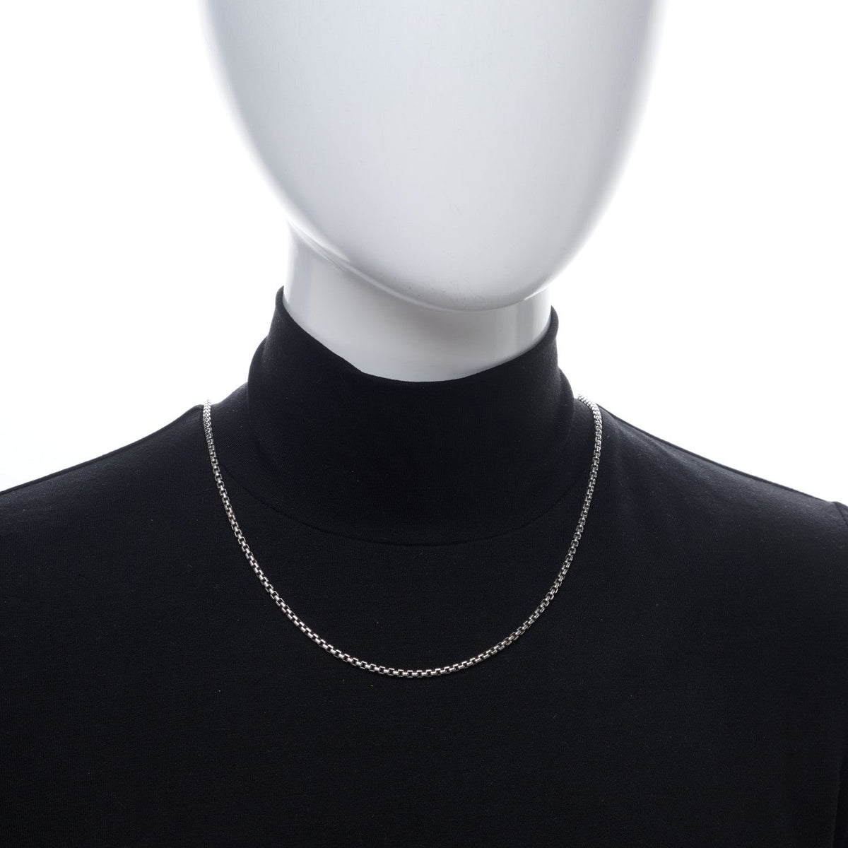 Sterling Silver 2.7mm Box Chain Necklace 20"
