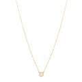 18K Rose Gold Diamond .17ct Elsa Peretti Diamonds by the Yard Pendant Necklace