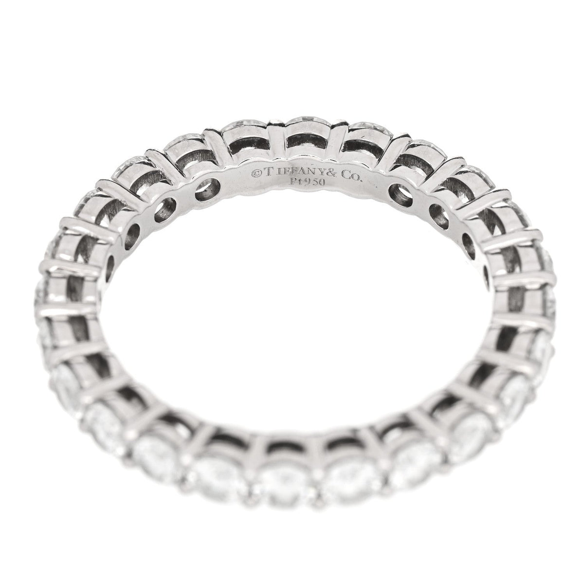 Platinum Diamond 3mm Forever Eternity Band Ring 56 7.5