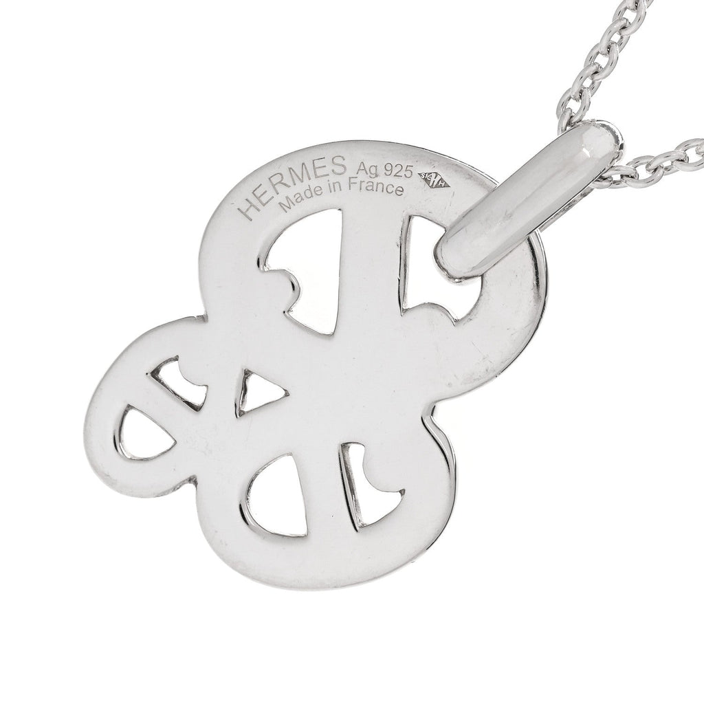 Sterling Silver Amulette Chaine d'Ancre Enchaine Pendant Necklace